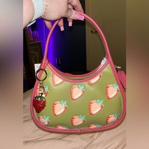 Coachtopia Ergo Strawberry Shoulder Bag